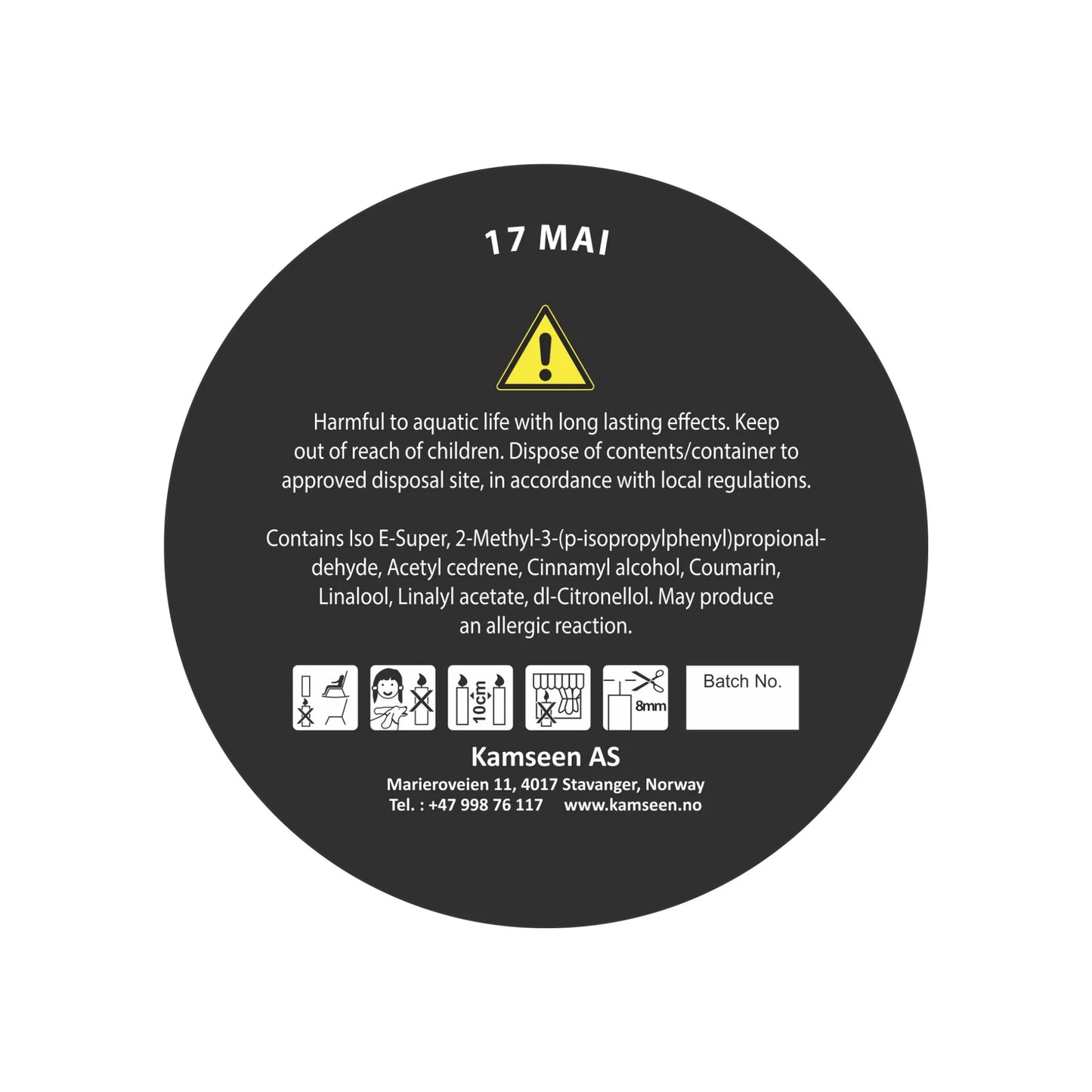 17th Mai – Duftkerze mit Orchidee, Trüffel & Sandelholz von Kamseen