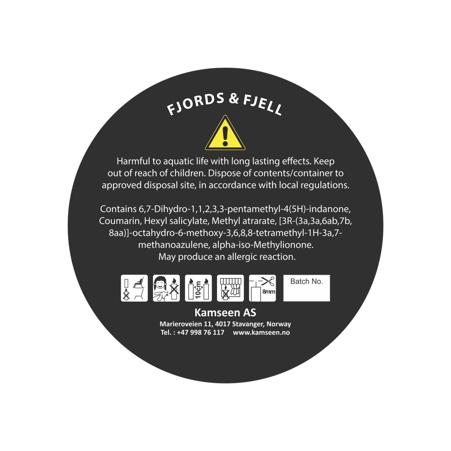 Fjords & Fjell – Duftkerze mit Lavendel, Myrrhe & Tonkabohne von Kamseen