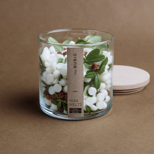 Forest Berries – Soy Wax Melts im Glasvotiv von MUNIO