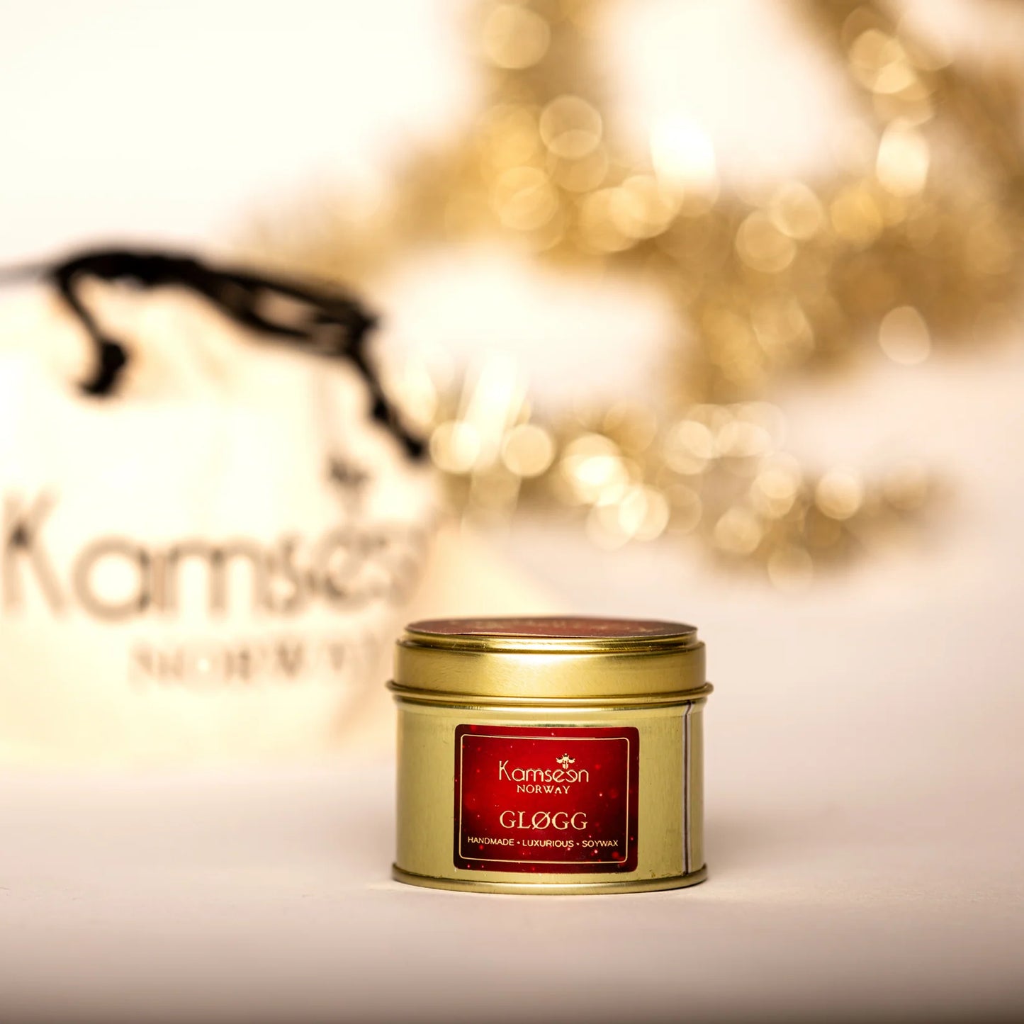 Gløgg – Weihnachtsduftkerze mit Orangenschale, Zimt & braunem Zucker von Kamseen