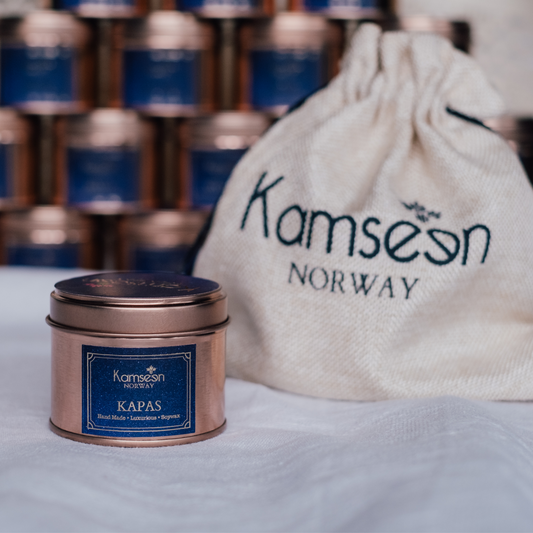 Kamseen "Kapas" – Duftkerze mit Jasmin, Eukalyptus & Weißer Moschus