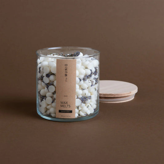 Lavender – Soy Wax Melts im Glasvotiv von MUNIO